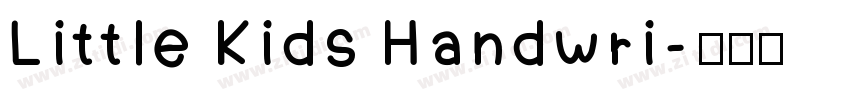 Little Kids Handwri字体转换